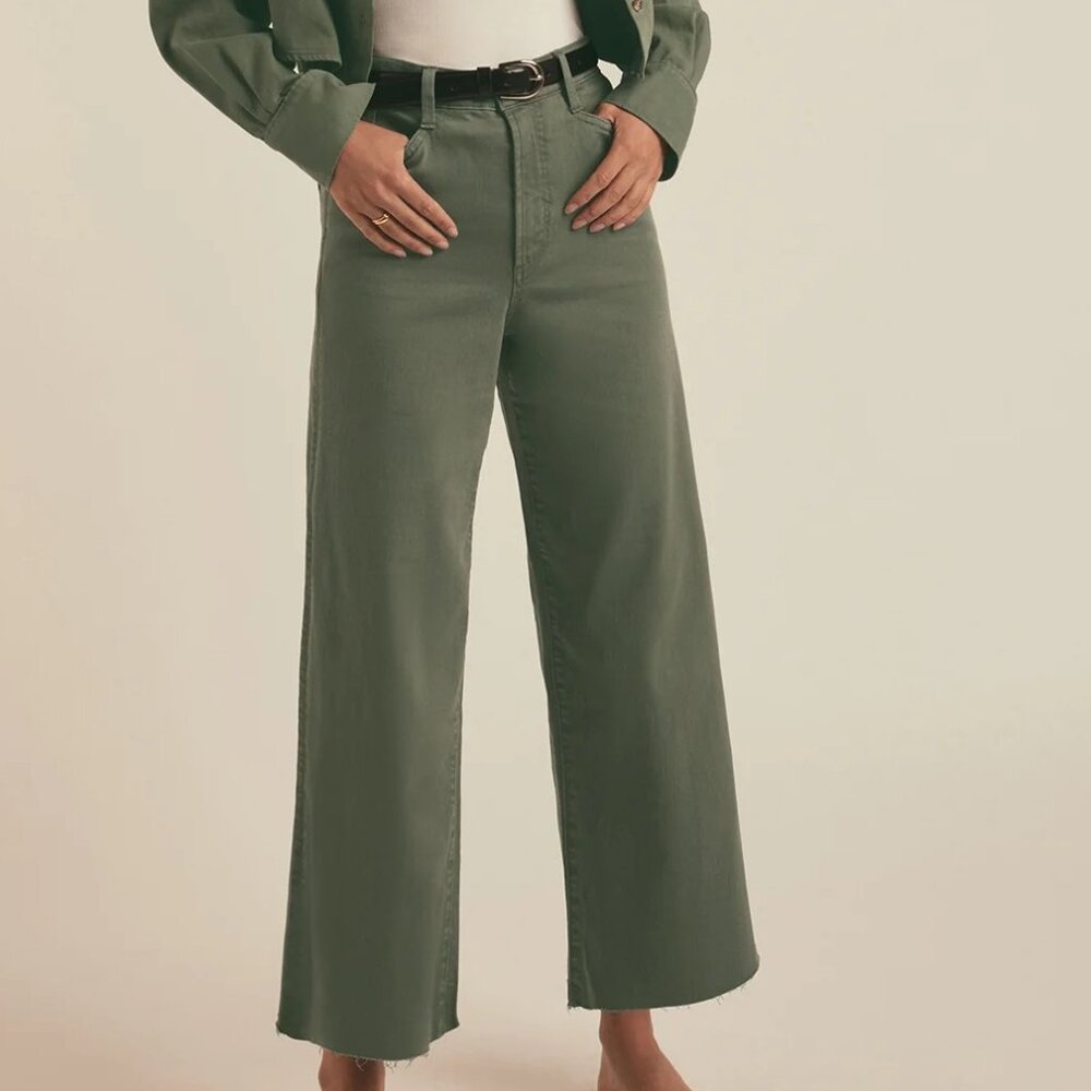 Favorite Daughter Mischa Ankle Jean - Olive